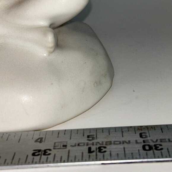 Van Briggle Pottery Lady Maiden Ivory Nude Girl 8" with Shell Vintage - Picture 13 of 14